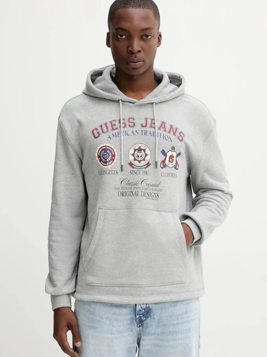 Zdjęcie produktu Guess Jeans bluza bawełniana szary