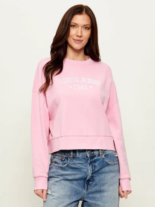 Zdjęcie produktu Guess Jeans Bluza | Cropped Fit różowy