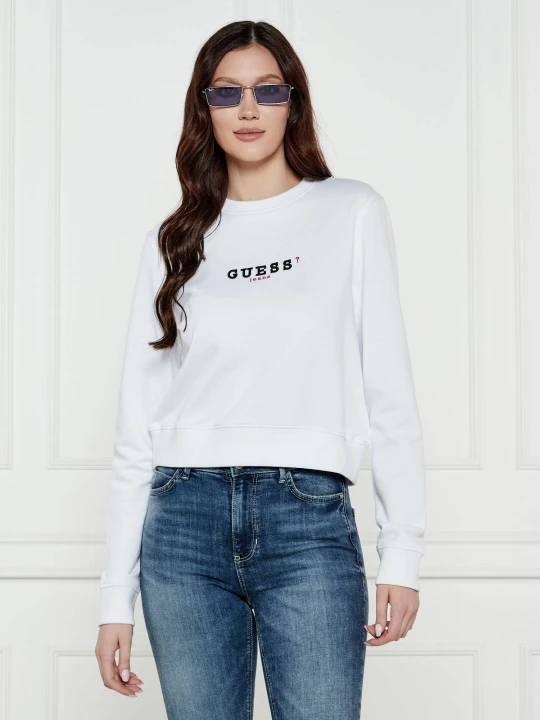 Zdjęcie produktu Guess Jeans Bluza | Cropped Fit biały