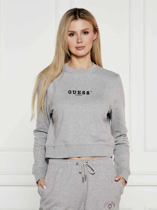 Zdjęcie produktu Guess Jeans Bluza | Cropped Fit szary