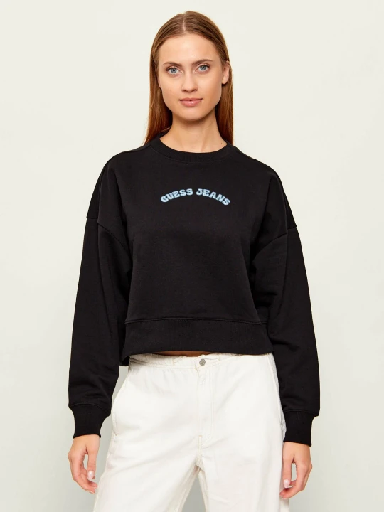 Zdjęcie produktu Guess Jeans Bluza DROP | Regular Fit czarny
