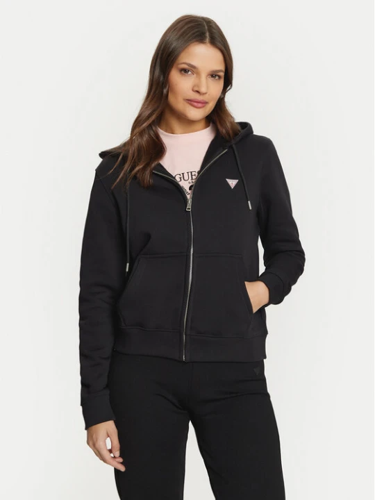 Zdjęcie produktu Guess Jeans Bluza GJ ZIP HOOD REG MINI W4YQ03 KC811 Czarny Regular Fit