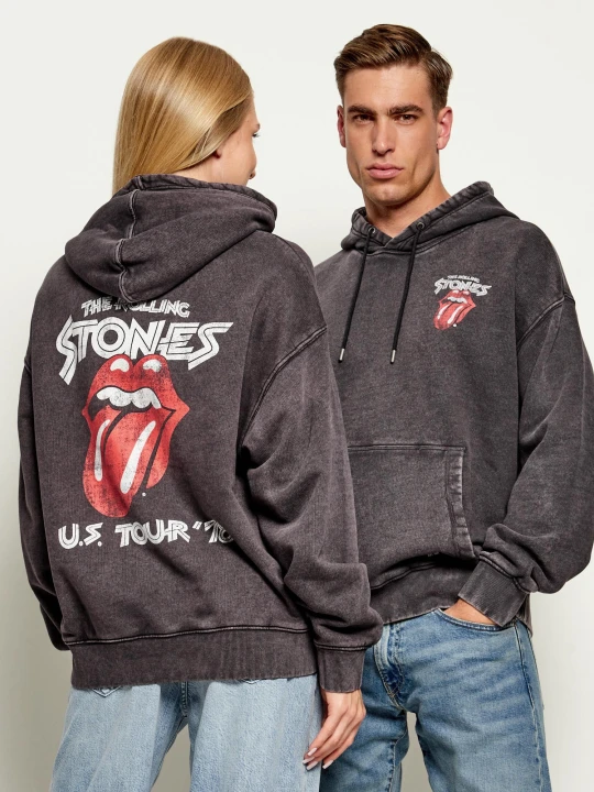 Zdjęcie produktu Guess Jeans Bluza | Guess Jeans x Rolling Stones | Loose fit szary