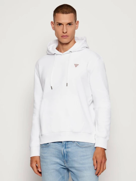 Zdjęcie produktu Guess Jeans Bluza Iconic | Slim Fit biały