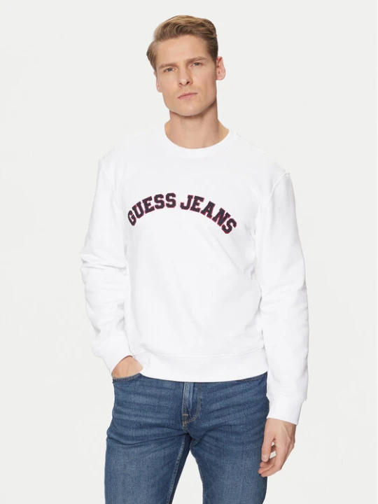 Zdjęcie produktu Guess Jeans Bluza M5RQ41 KCPR1 Biały Regular Fit