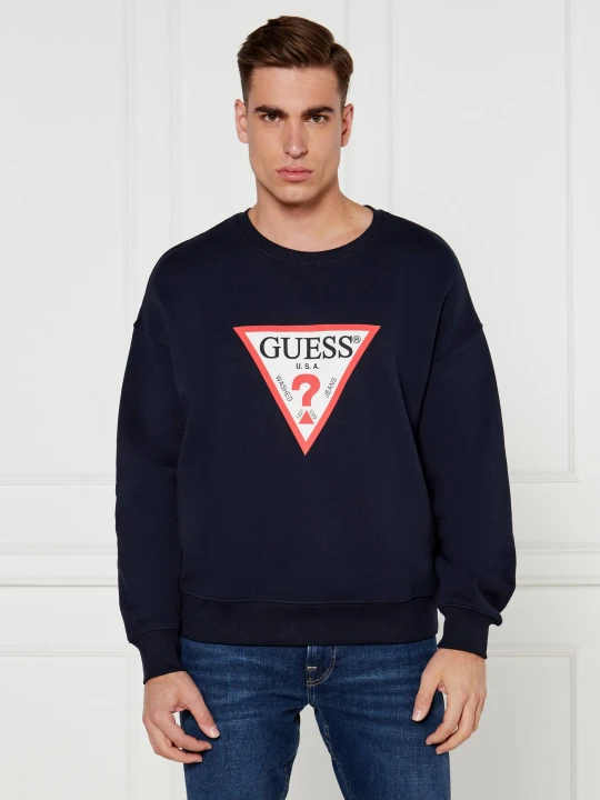 Zdjęcie produktu Guess Jeans Bluza | Oversize fit granatowy