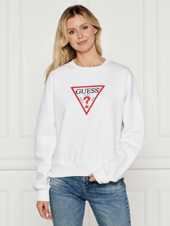 Zdjęcie produktu Guess Jeans Bluza | Oversize fit biały
