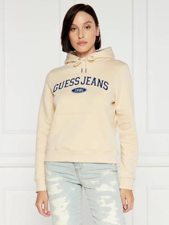 Zdjęcie produktu Guess Jeans Bluza | Regular Fit beżowy