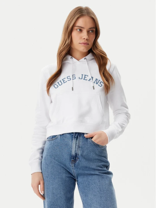 Zdjęcie produktu Guess Jeans Bluza W5GQ22 K68I4 Biały Regular Fit