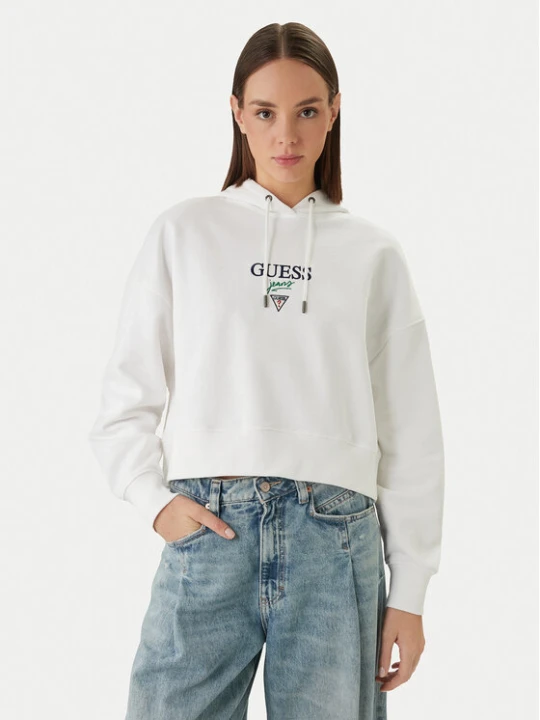 Zdjęcie produktu Guess Jeans Bluza W6RQ00 K68I4 Biały Relaxed Fit