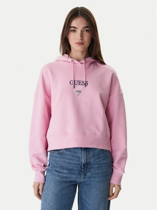 Zdjęcie produktu Guess Jeans Bluza W6RQ00 K68I4 Różowy Relaxed Fit