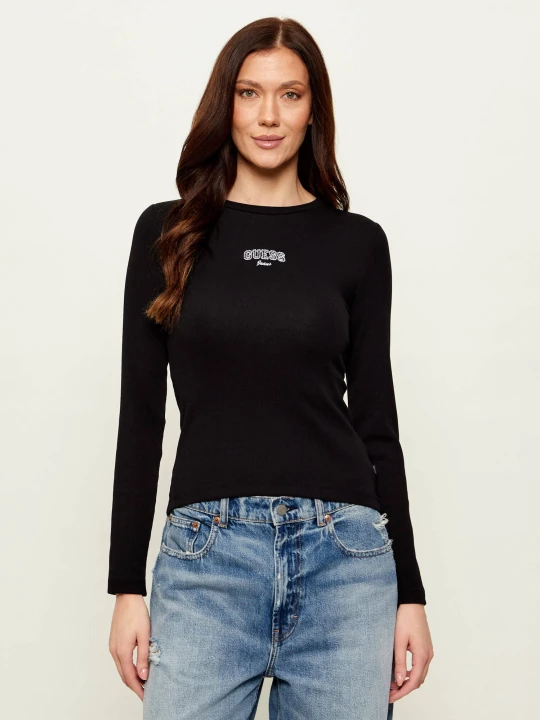 Zdjęcie produktu Guess Jeans Bluzka | Slim Fit czarny
