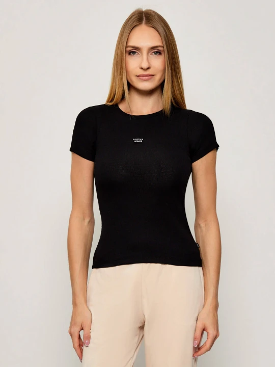 Zdjęcie produktu Guess Jeans Bluzka | Slim Fit czarny