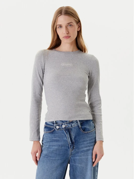 Zdjęcie produktu Guess Jeans Bluzka W5YP38 KA0H1 Szary Slim Fit