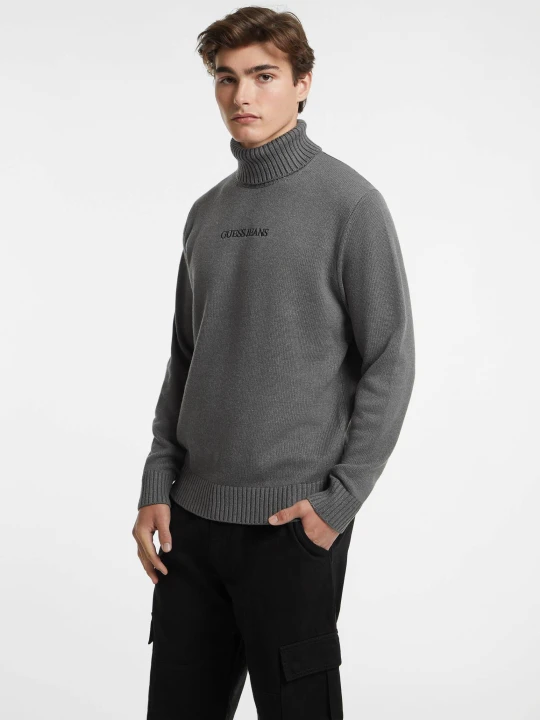 Zdjęcie produktu Guess Jeans Golf | Regular Fit | z dodatkiem wełny szary