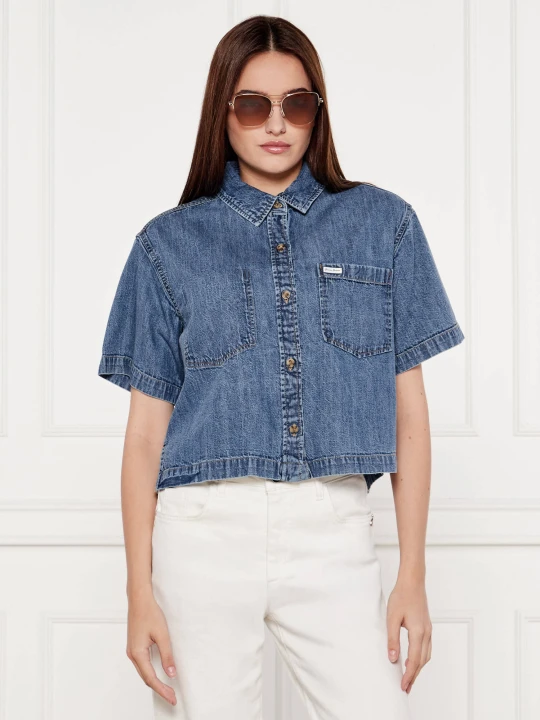 Zdjęcie produktu Guess Jeans Jeansowa koszula | Loose fit niebieski