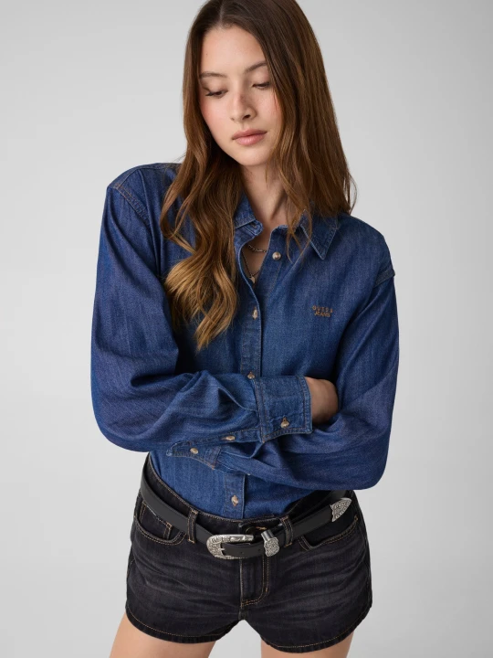 Zdjęcie produktu Guess Jeans Jeansowa koszula | Loose fit niebieski