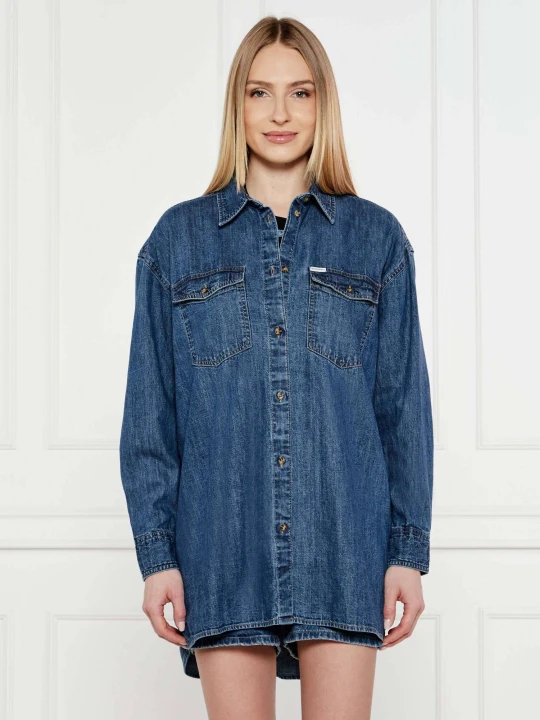 Zdjęcie produktu Guess Jeans Jeansowa koszula | Oversize fit niebieski