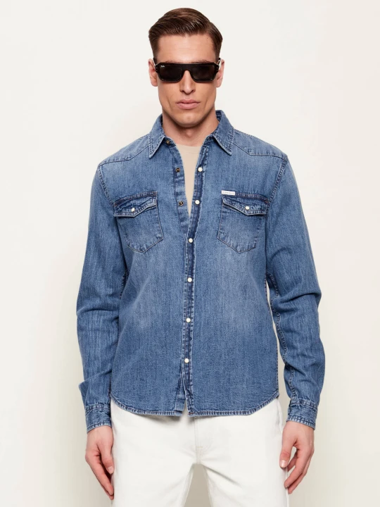 Zdjęcie produktu Guess Jeans Jeansowa koszula | Slim Fit niebieski