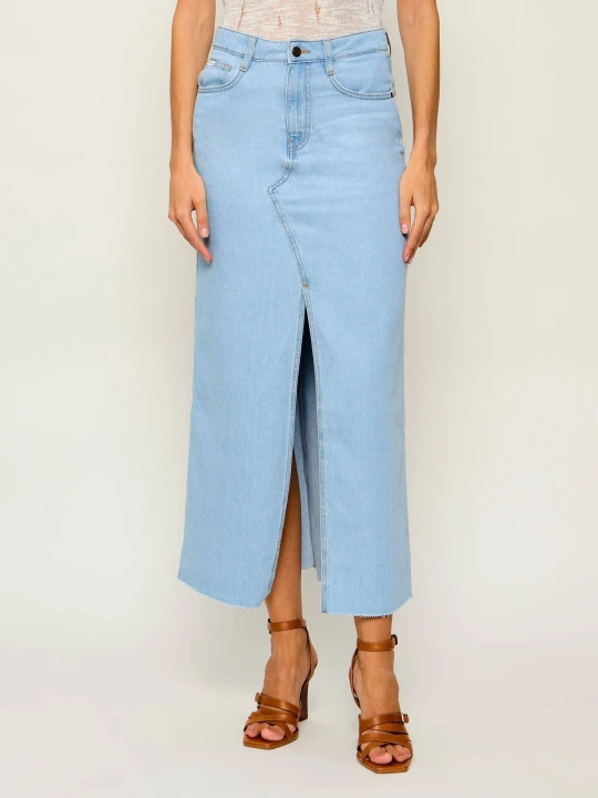 Zdjęcie produktu Guess Jeans Jeansowa spódnica błękitny