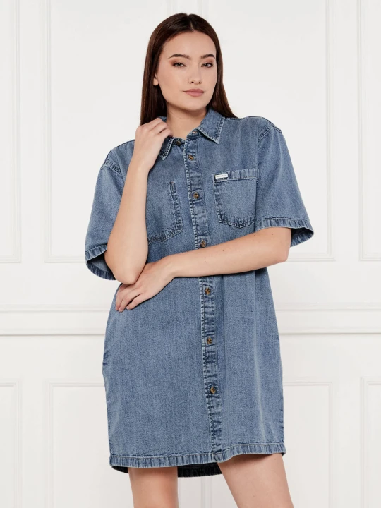 Zdjęcie produktu Guess Jeans Jeansowa sukienka niebieski