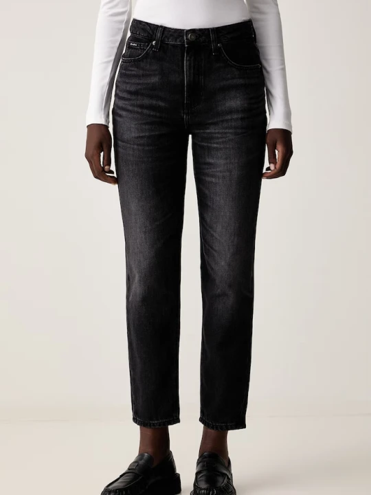 Zdjęcie produktu Guess Jeans jeansy mom fit damskie czarny