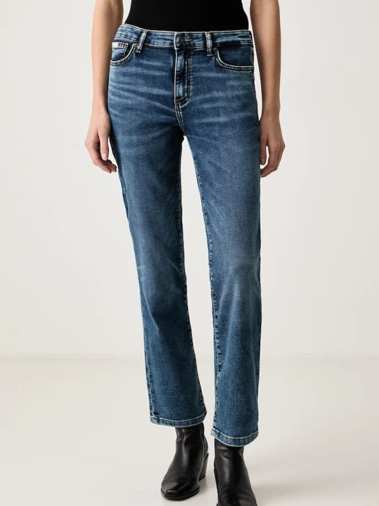 Zdjęcie produktu Guess Jeans jeansy straight damskie niebieski