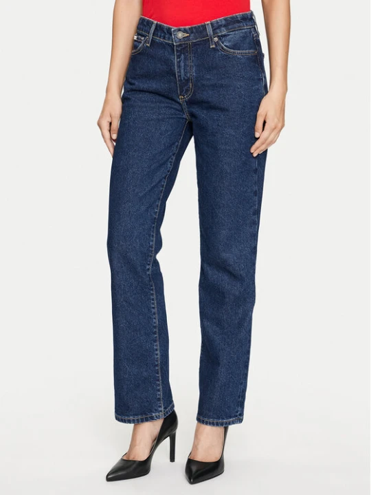 Zdjęcie produktu Guess Jeans Jeansy W4YA98 D5CC2 Granatowy Straight Fit