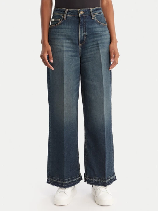 Zdjęcie produktu Guess Jeans Jeansy W5BA2Z D5RAB Granatowy Wide Leg