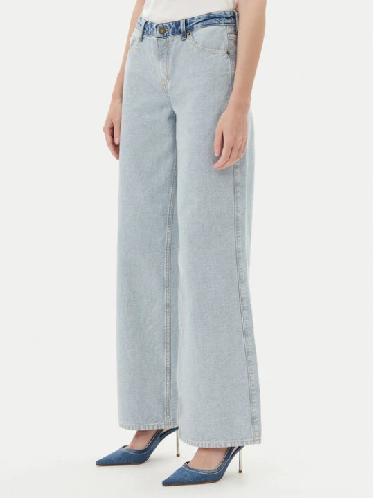 Zdjęcie produktu Guess Jeans Jeansy W5YA0Y D5M56 Niebieski Wide Leg