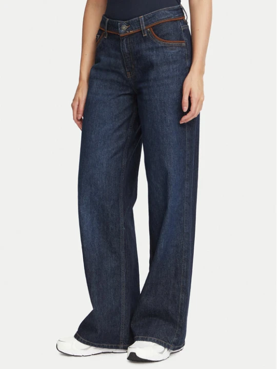 Zdjęcie produktu Guess Jeans Jeansy W6BA0Y D1793 Granatowy Wide Leg