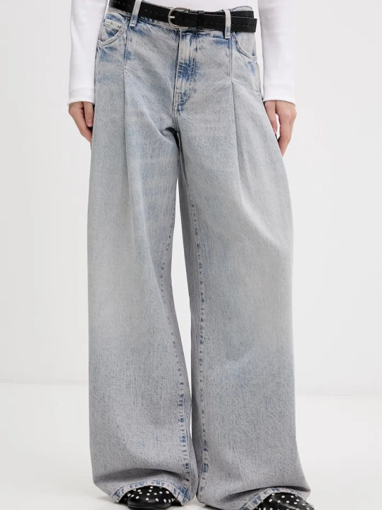 Zdjęcie produktu Guess Jeans jeansy wide leg damskie niebieski
