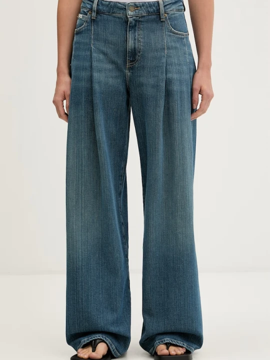 Zdjęcie produktu Guess Jeans jeansy wide leg damskie niebieski