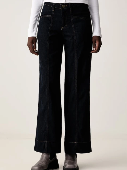Zdjęcie produktu Guess Jeans jeansy wide leg damskie granatowy