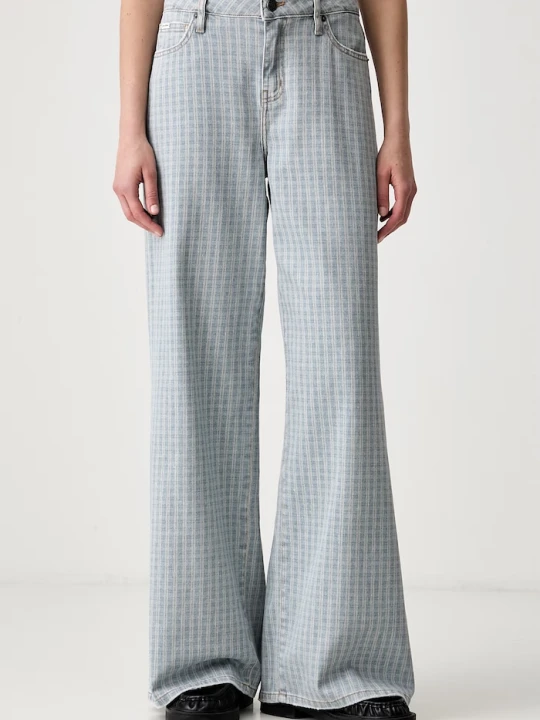 Zdjęcie produktu Guess Jeans jeansy wide leg damskie niebieski