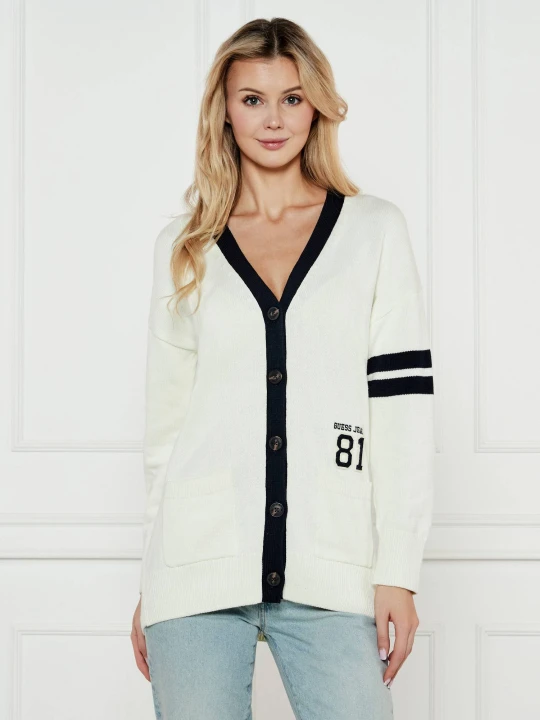 Zdjęcie produktu Guess Jeans Kardigan CARDI | Regular Fit ecru