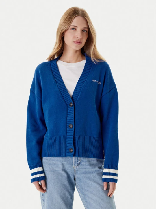 Zdjęcie produktu Guess Jeans Kardigan W4BR81 Z3HM1 Niebieski Regular Fit