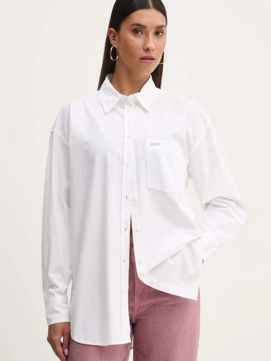 Zdjęcie produktu Guess Jeans koszula bawełniana biały
