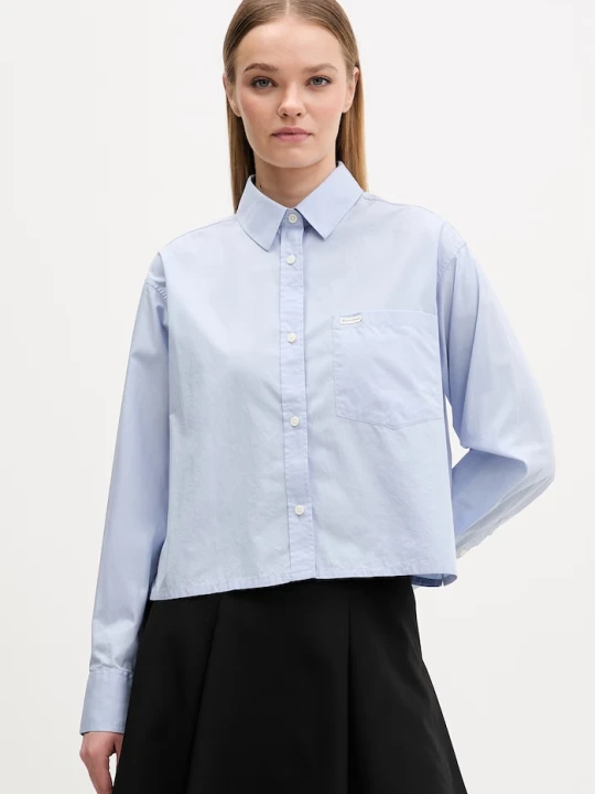 Zdjęcie produktu Guess Jeans koszula bawełniana niebieski