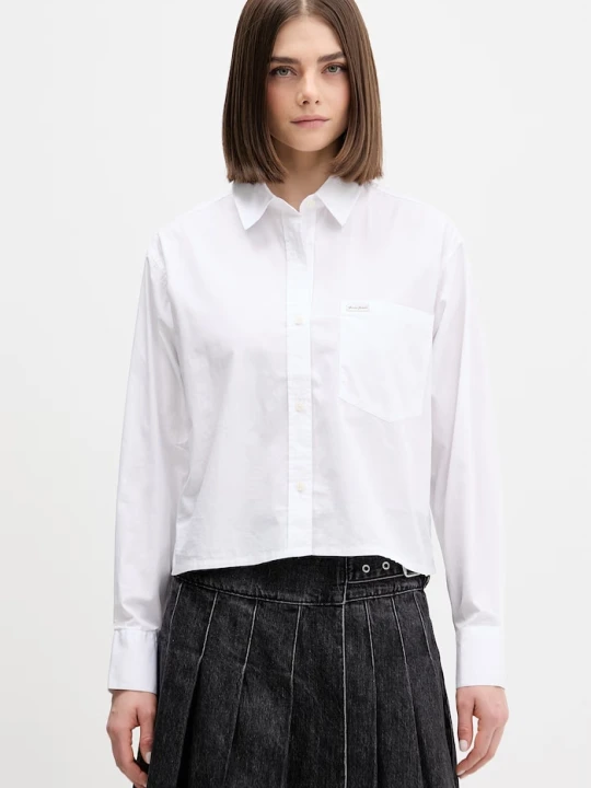 Zdjęcie produktu Guess Jeans koszula bawełniana biały