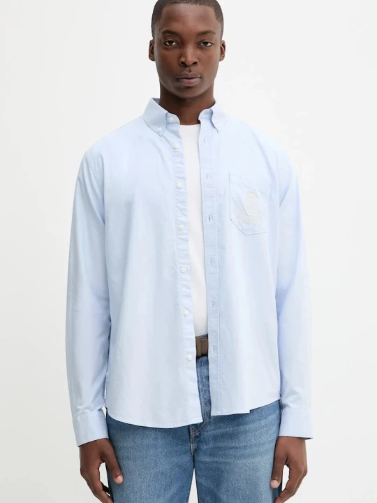 Zdjęcie produktu Guess Jeans koszula bawełniana niebieski