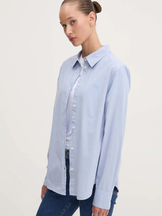 Zdjęcie produktu Guess Jeans koszula bawełniana niebieski