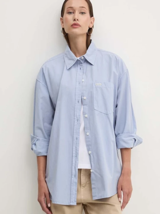 Zdjęcie produktu Guess Jeans koszula bawełniana niebieski