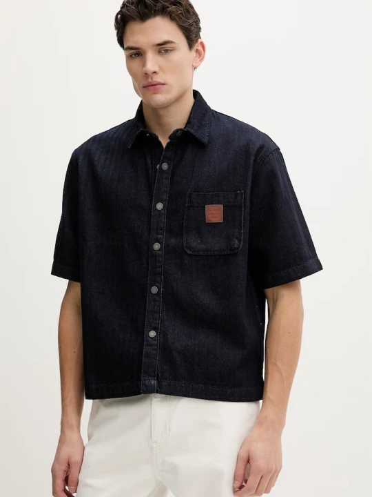 Zdjęcie produktu Guess Jeans koszula jeansowa granatowy