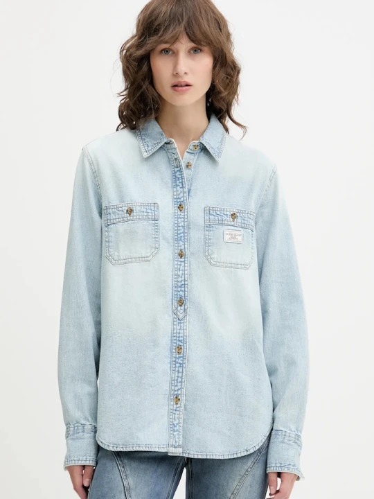 Zdjęcie produktu Guess Jeans koszula jeansowa niebieski