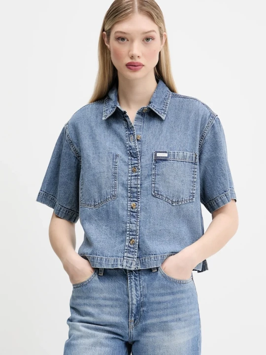 Zdjęcie produktu Guess Jeans koszula jeansowa niebieski