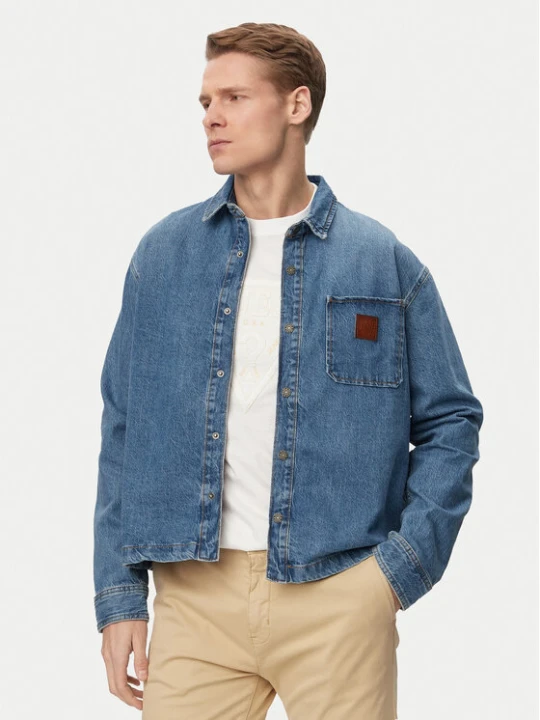 Zdjęcie produktu Guess Jeans Koszula jeansowa M6GH51 D5M5V Niebieski Oversize