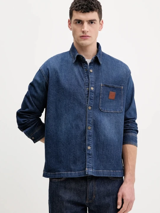 Zdjęcie produktu Guess Jeans koszula jeansowa granatowy