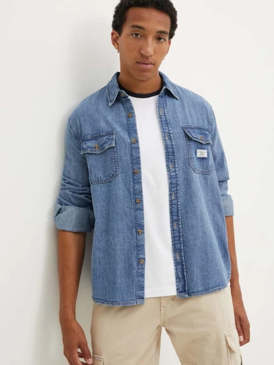 Zdjęcie produktu Guess Jeans koszula jeansowa niebieski