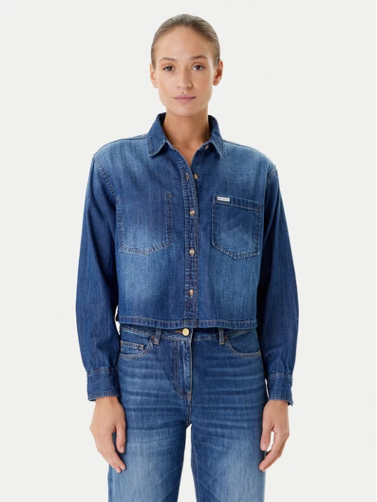 Zdjęcie produktu Guess Jeans Koszula jeansowa W5YH0D D5M8A Granatowy Regular Fit
